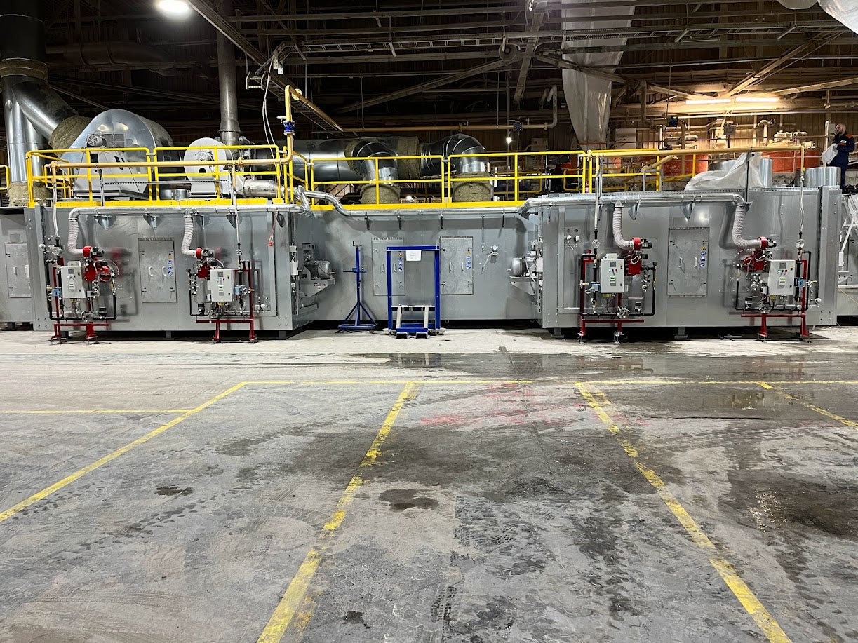 Comtherm PC Burners installed on a Tile Drying Ovens