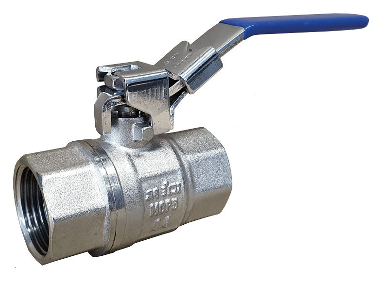 Albion ART 40P 257C Screwed Parallel Thread Ball Valve - Locking Lever - Full Bore