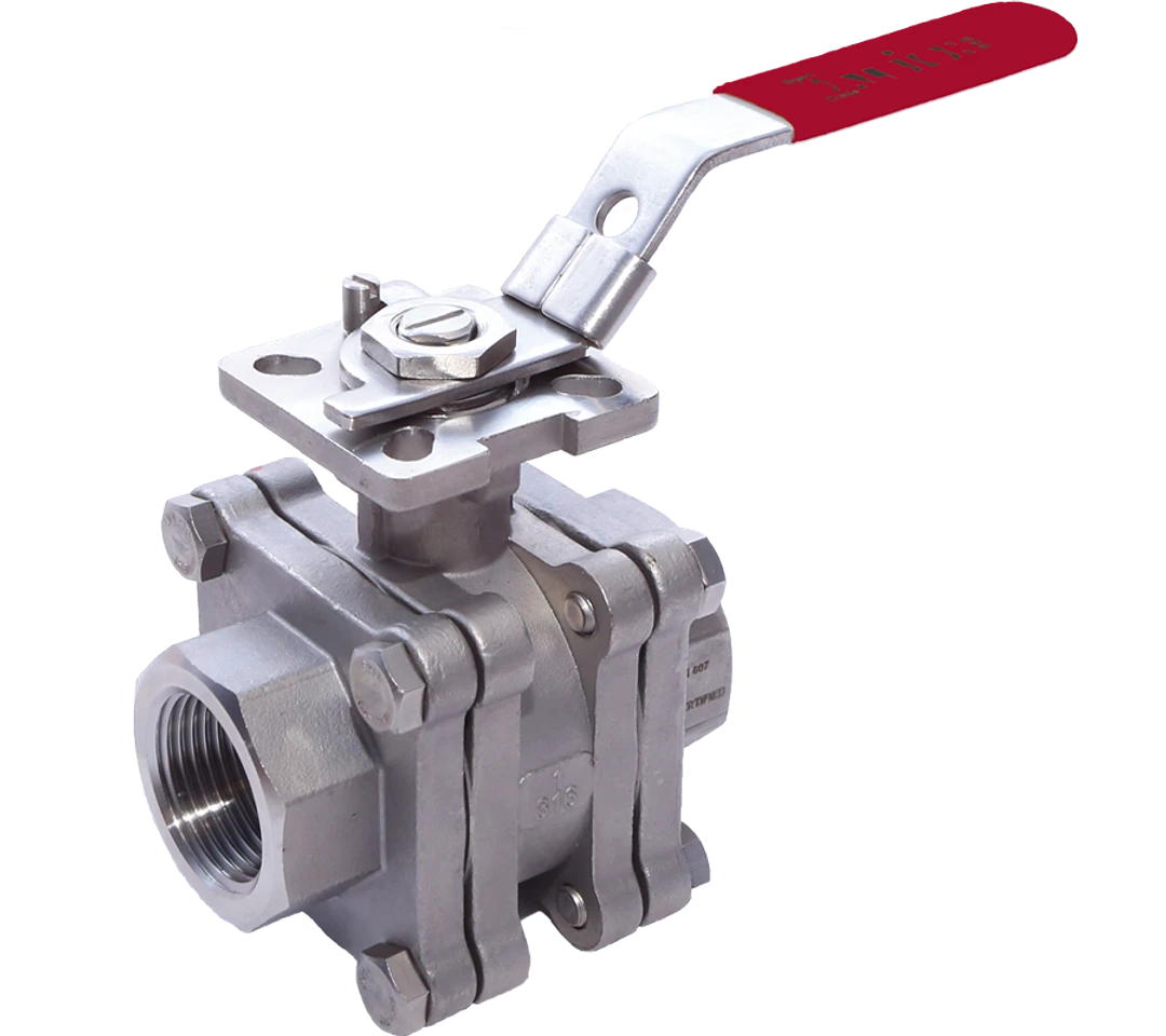 Albion ART 995NPT Stainless Steel - 3 Piece Fire Safe Ball Valve NPT
