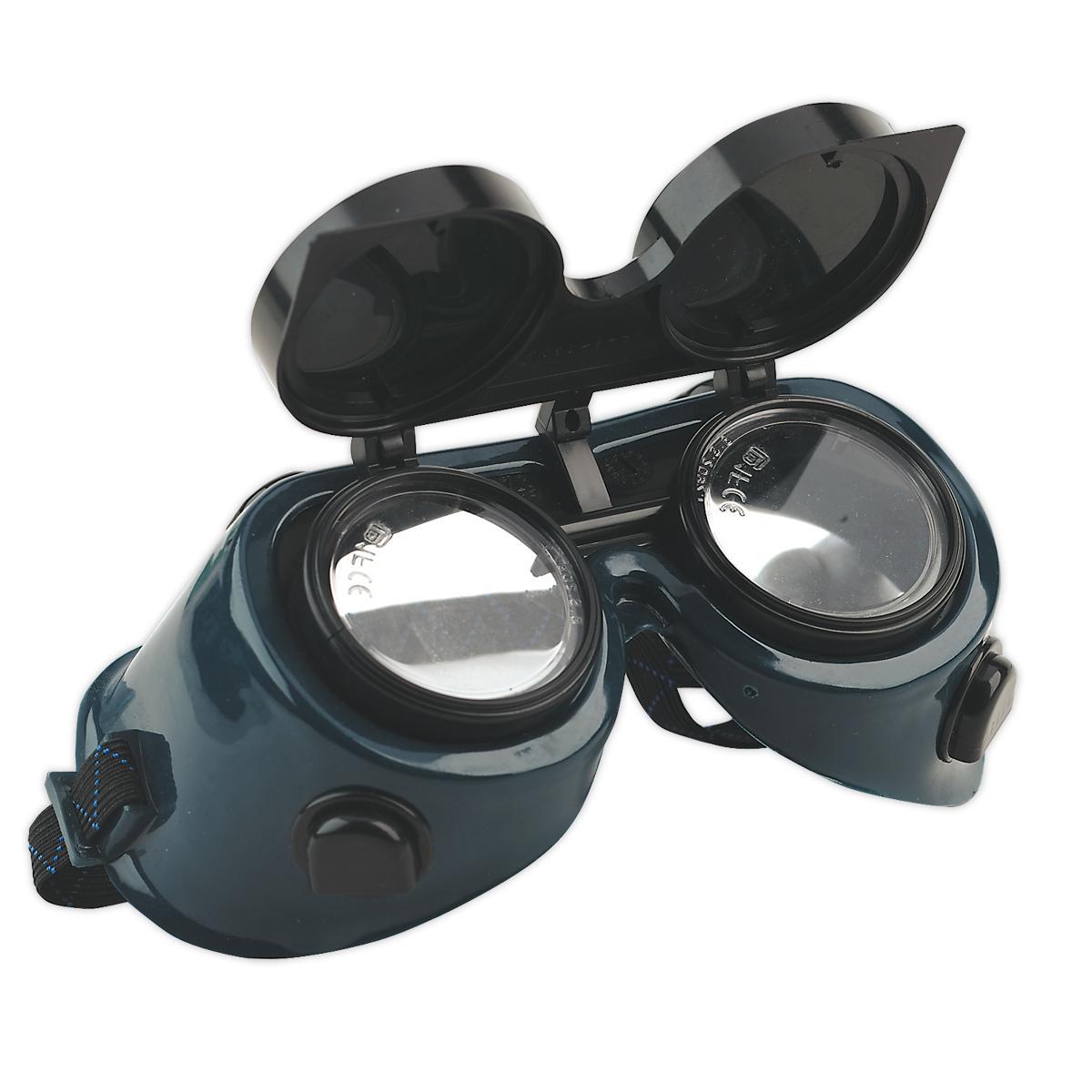 Gas Welding Goggles with Flip-Up Lenses