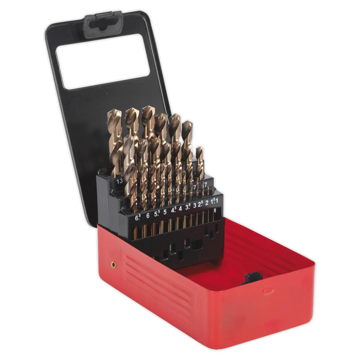 HSS Cobalt Split Point Fully Ground Drill Bit Set 25pc Metric