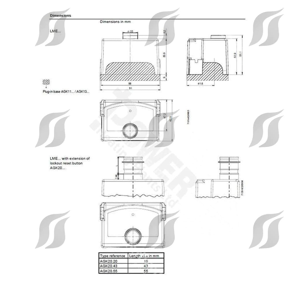 Siemens LME22.331C2 230v Burner Control Box